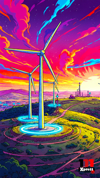 Futuristic 111 Xpress Digital Wallpaper