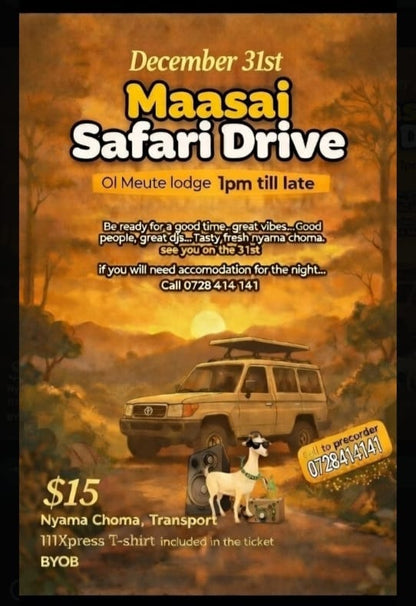 New Year's Eve Maasai Safari Drive: Ol Meute Lodge
