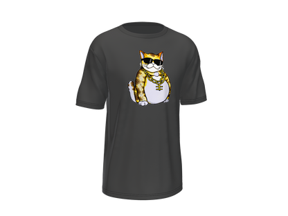 Cool Cat Custom Cotton T-Shirt