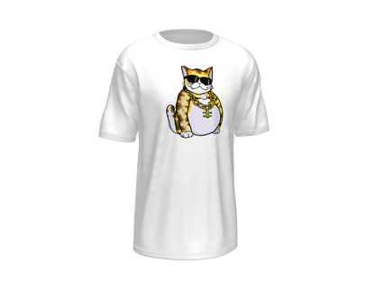 Cool Cat Custom Cotton T-Shirt